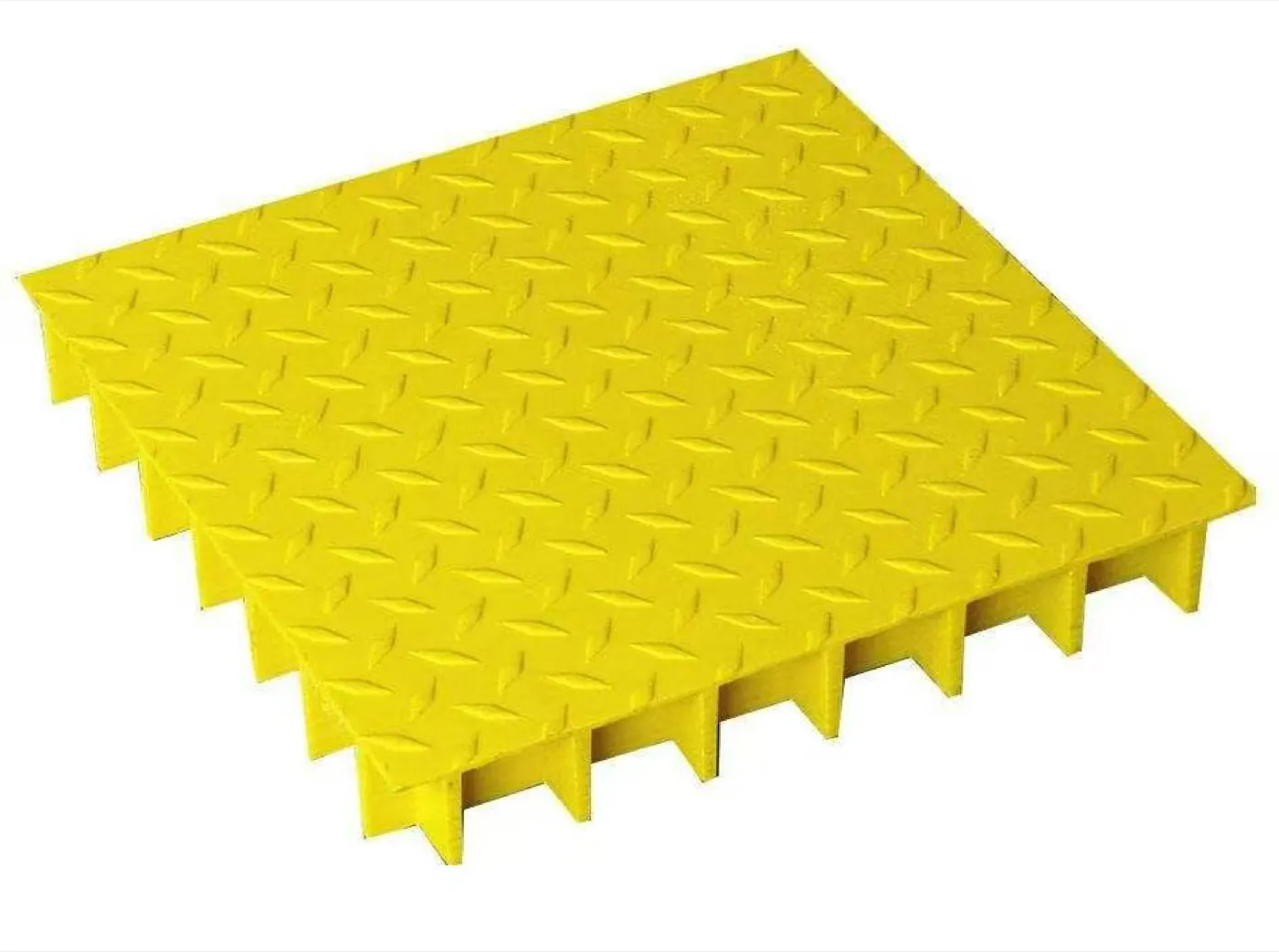 FRP grating panel — covered surface